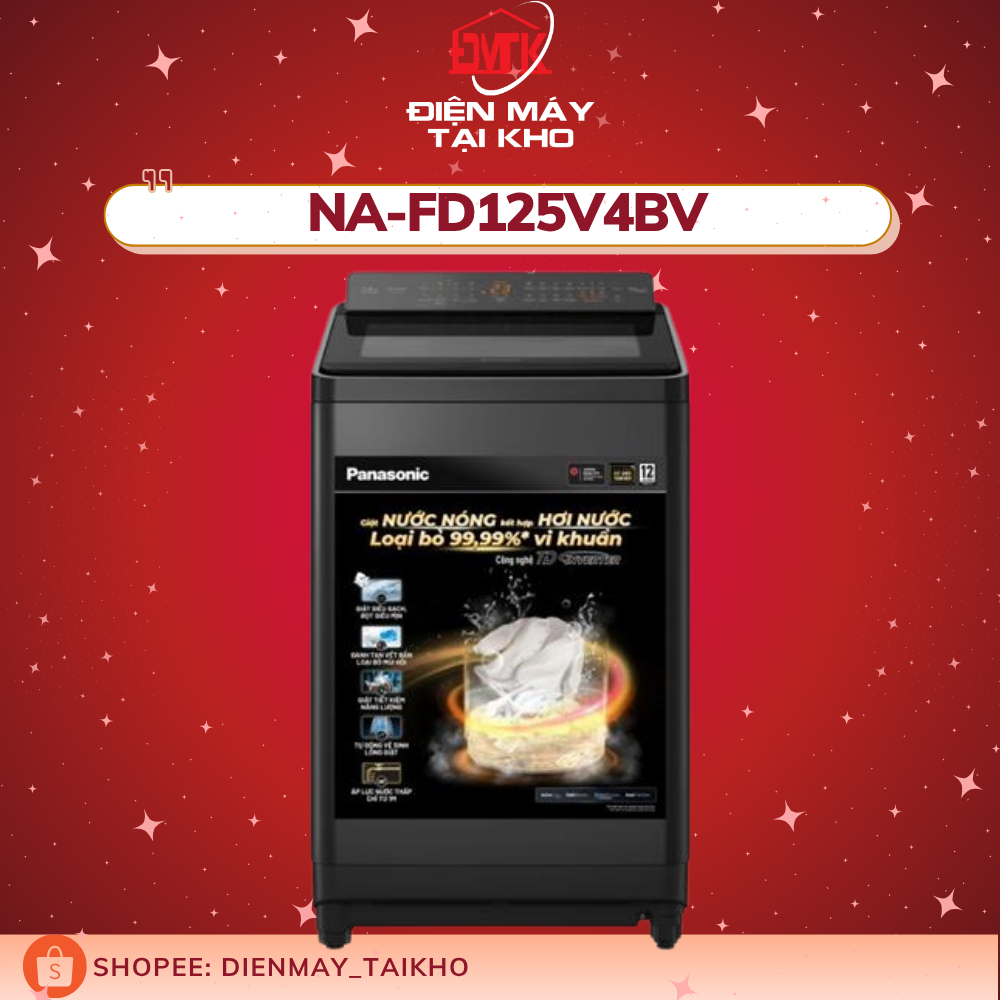 Máy giặt Panasonic Inverter 12.5 kg NA-FD125V4BV