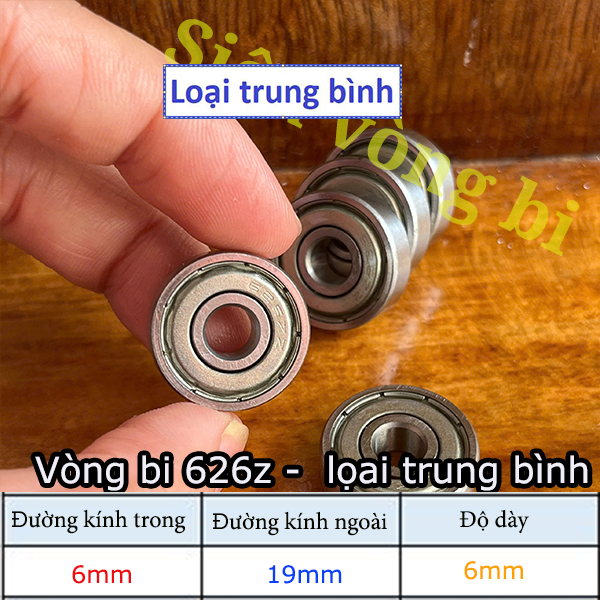 [Loại trung bình] Vòng bi- bạc đạn mã 626z kích thước 6x19x6mm hàng OEM Trung Quốc - Phân loại trung