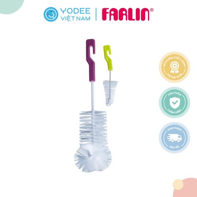 Farlin Bộ cọ rửa bình và núm ti