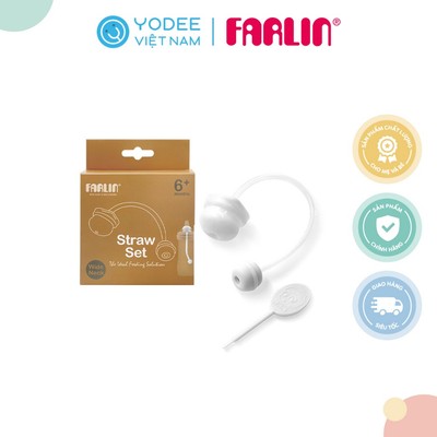 Farlin Ống hút thay thế bình sữa PPSU cổ rộng smart drink