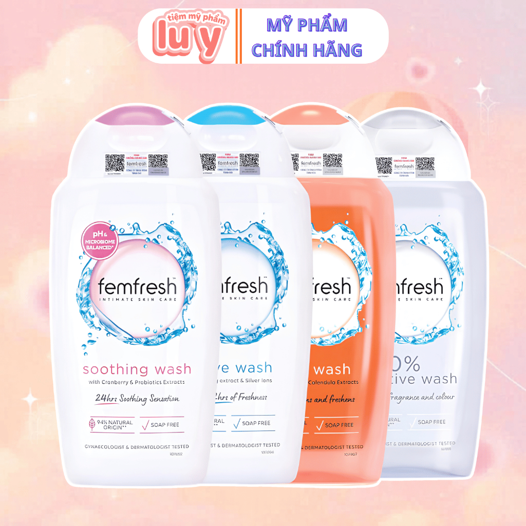 Dung Dịch Vệ Sinh Phụ Nữ Femfresh, ddvs phụ nữ femfresh Daily Intimate Wash 250ml Anh Quốc LUY STORE