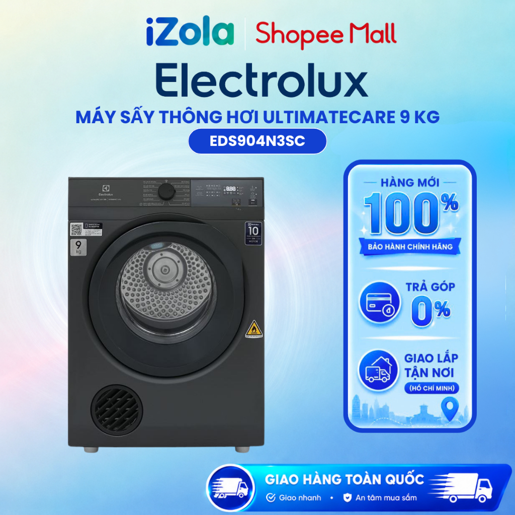 EDS904N3SC - Máy sấy thông hơi Electrolux UltimateCare 9 kg EDS904N3SC - Hàng chính hãng