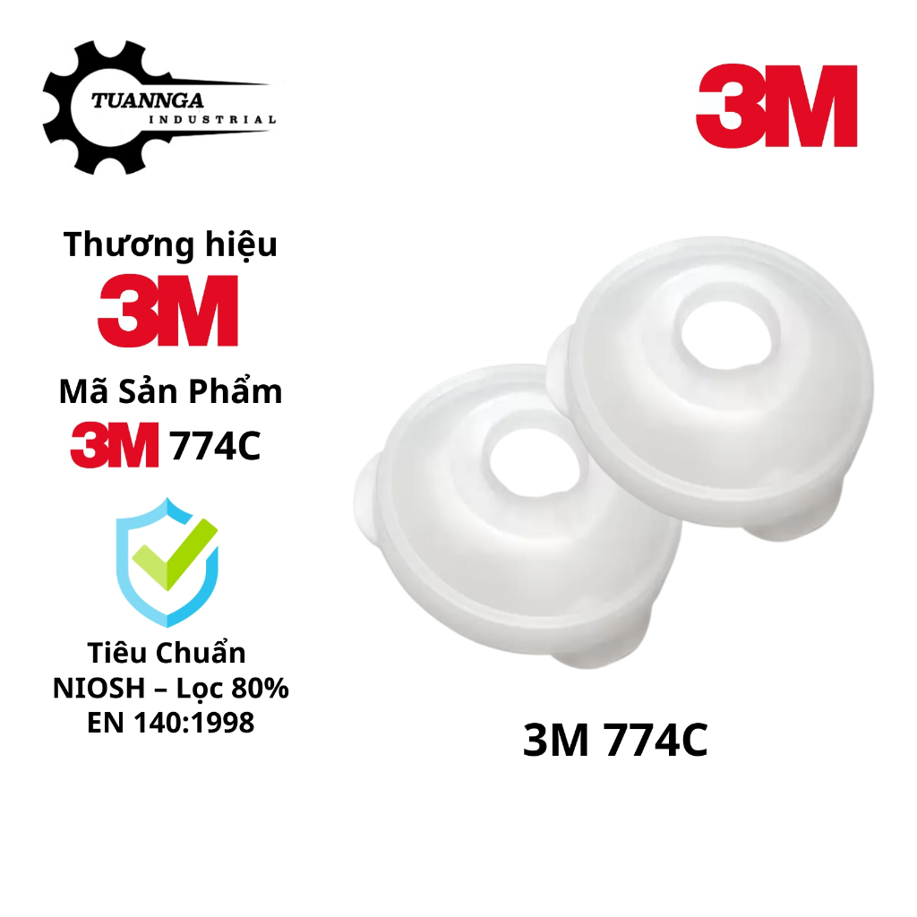 Nắp Giữ Tấm Lọc 3M 774C Chính Hãng - Phụ Kiện Giữ Tấm Lọc Bụi 3M 7711 Trên Phin Lọc 3M 3301K-100