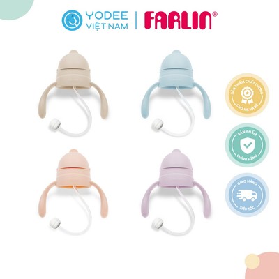 Farlin Ống hút và nắp thay thế cho bình tập uống nước nắp trượt