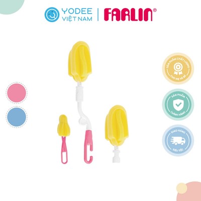 Farlin Bộ Cọ Mút Vệ Sinh Bình & Núm Ti Làm Sạch Hiệu Quả
