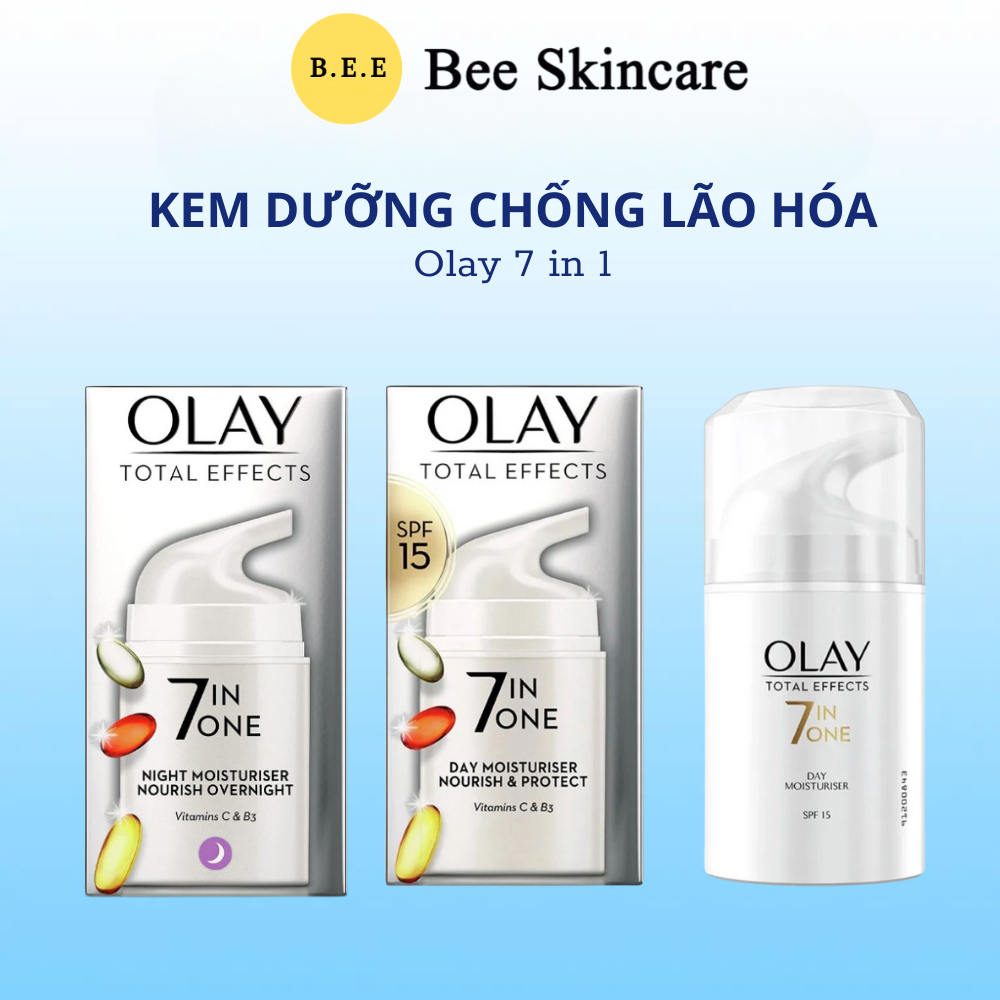 Kem dưỡng Olay 7 in 1 Total Effect ngừa lão hóa Ngày & Đêm tái tạo