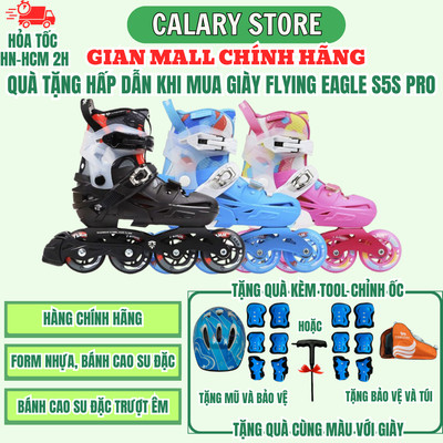 [Tặng BH Và Mũ] Giày Patin Trẻ Em Cao Cấp Centosy Flying Eagle S5S Pro Chính Hãng- Frame Hợp Kim Nhôm CNC Chắc Chắn