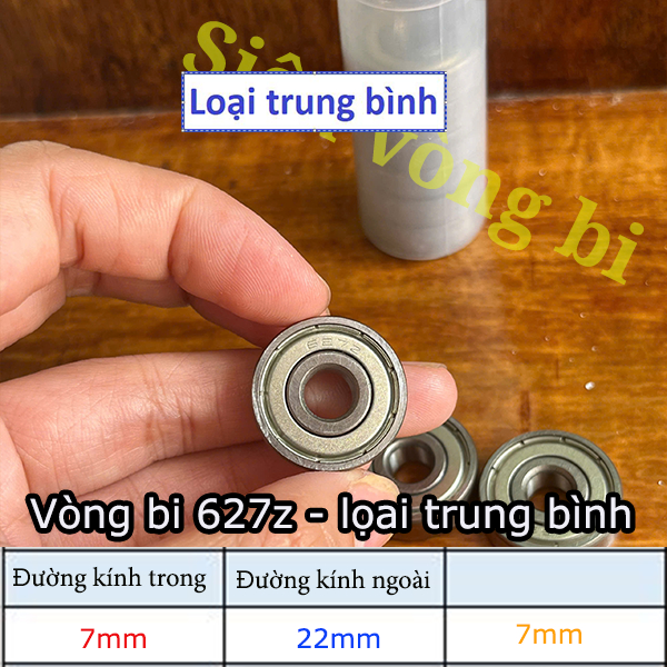 [Loại trung bình] Vòng bi- bạc đạn 627z kích thước 7x22x7mm hàng OEM Trung Quốc - phân loại tầm trun