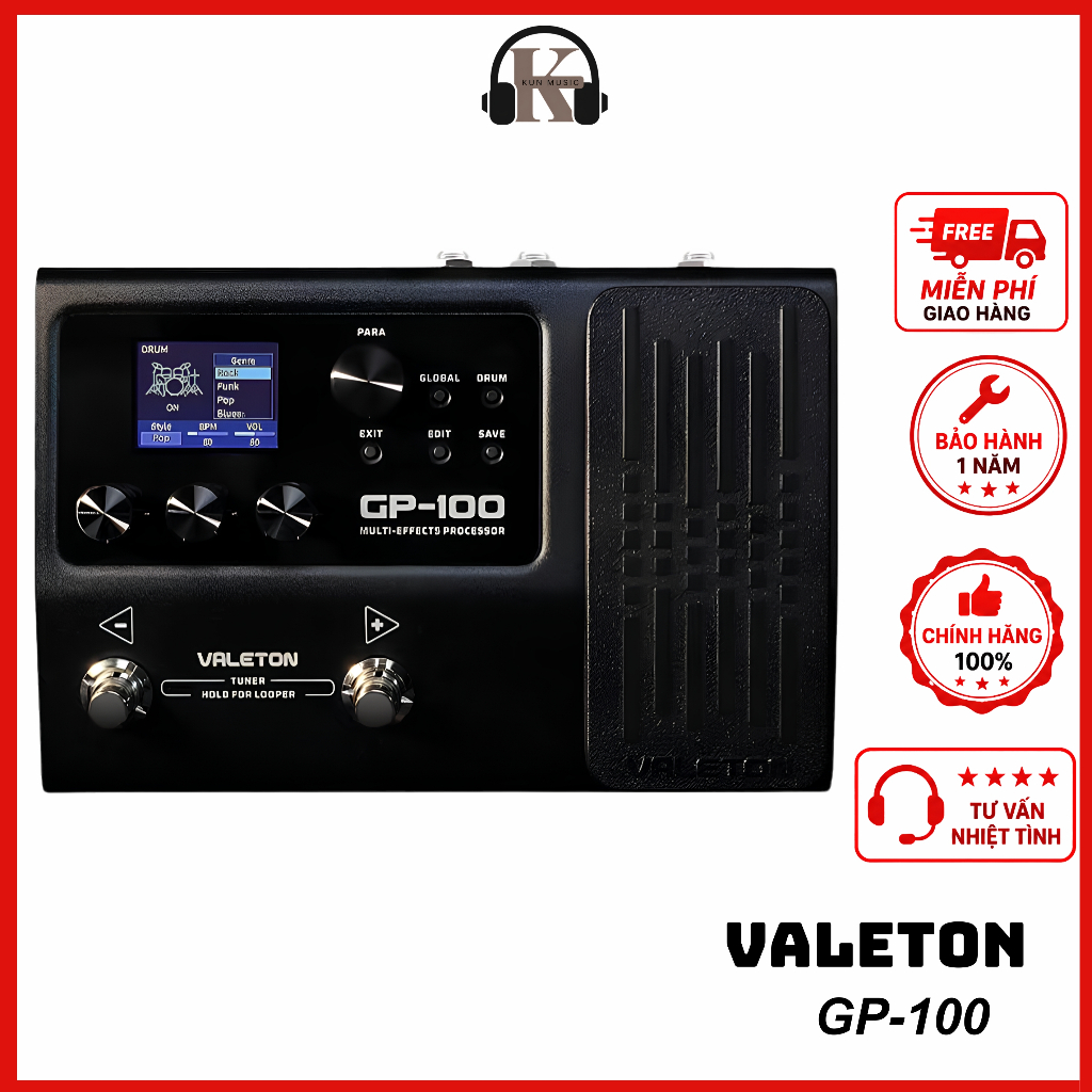 Fuzz Guitar Điện Valeton GP-100 | KUN music