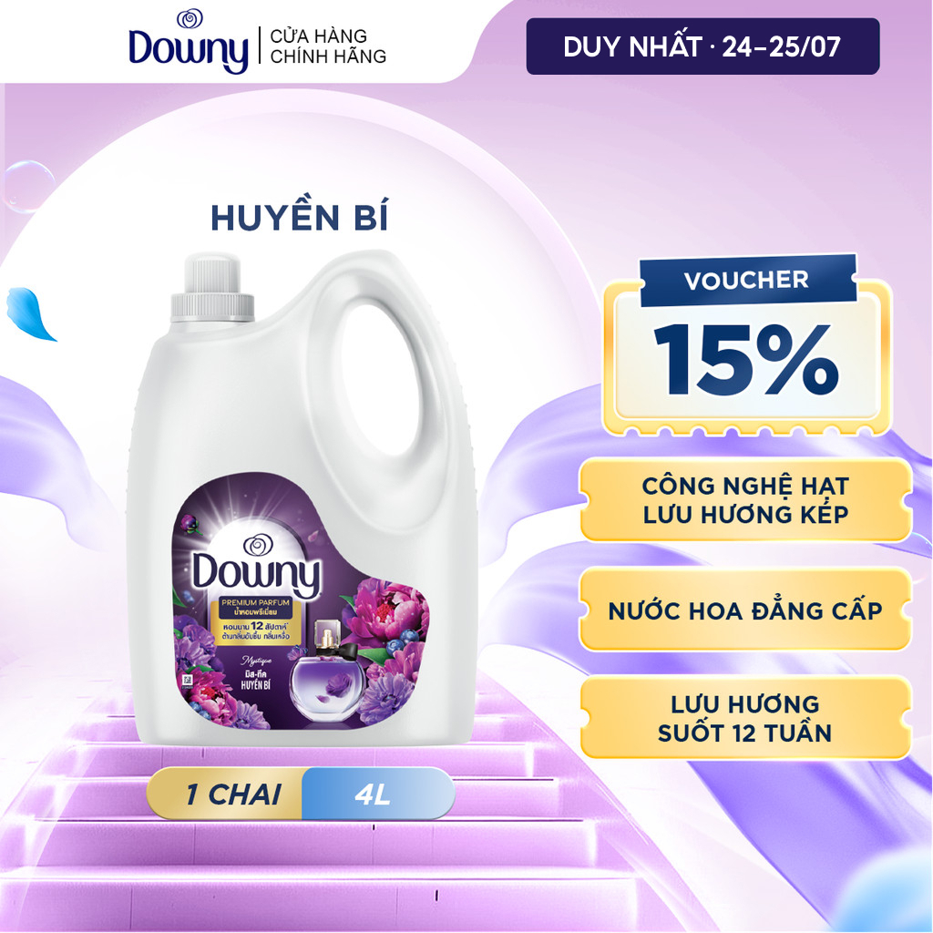 Nước Xả Vải Downy Huyền Bí Chai 4L