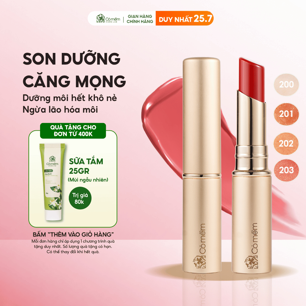 Son Dưỡng Môi Nhiên Cỏ Mềm Chứa Maxilip Giúp Dưỡng Ẩm Mềm Mịn Ngăn Ngừa Lão Hóa Môi 3g