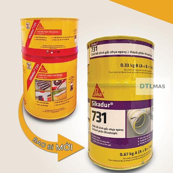Sikadur 731 > Đổi Tên Sikadur 31 CF Normal Bộ 1.2Kg - Keo Epoxy 2 thành phần. Kết dính đa năng, cấy 