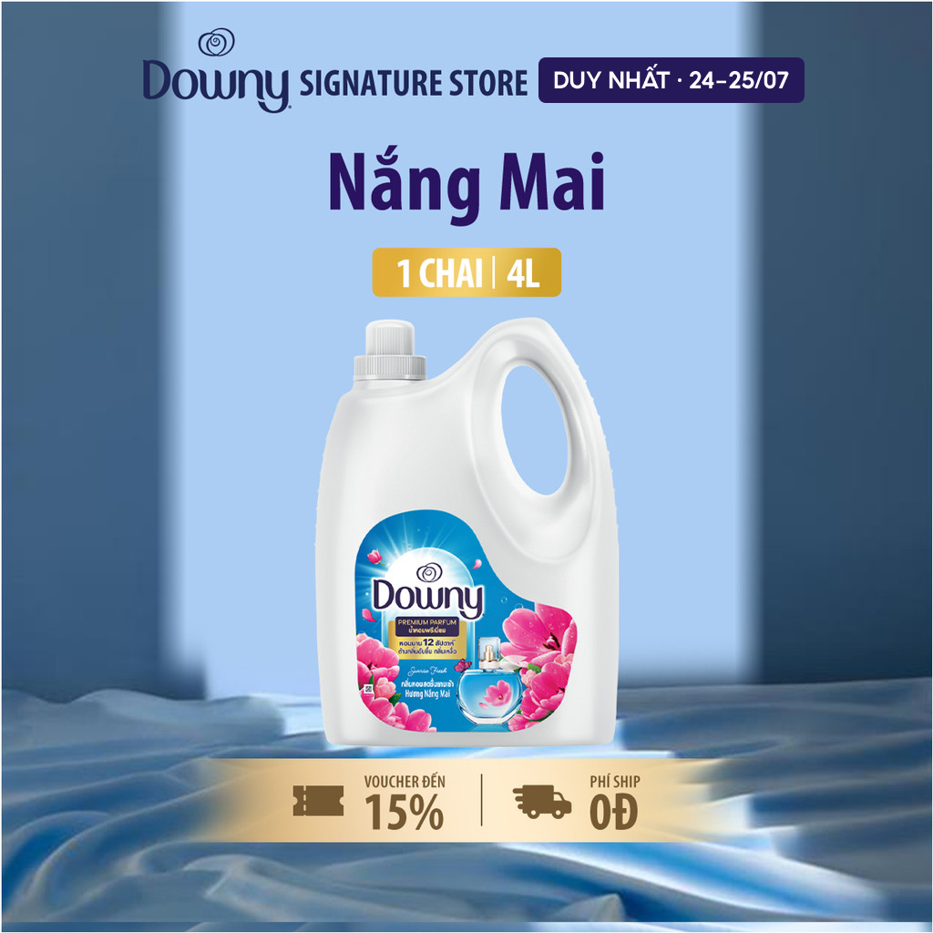 Nước Xả Vải Downy Nắng Mai Chai 4L