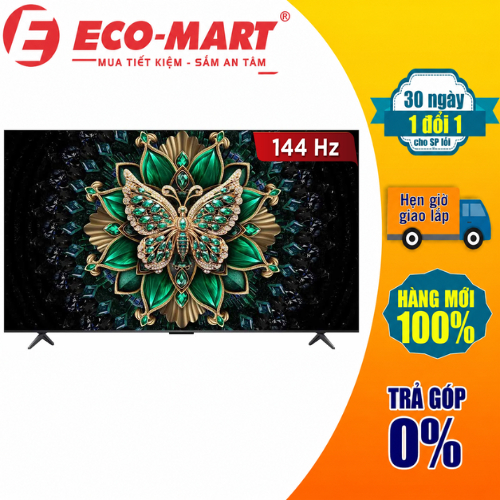 Tivi TCL 65C6K QD-Mini LED 4K 65 Inch Google TV 2025 ( Tặng giao lắp đặt miễn phí)