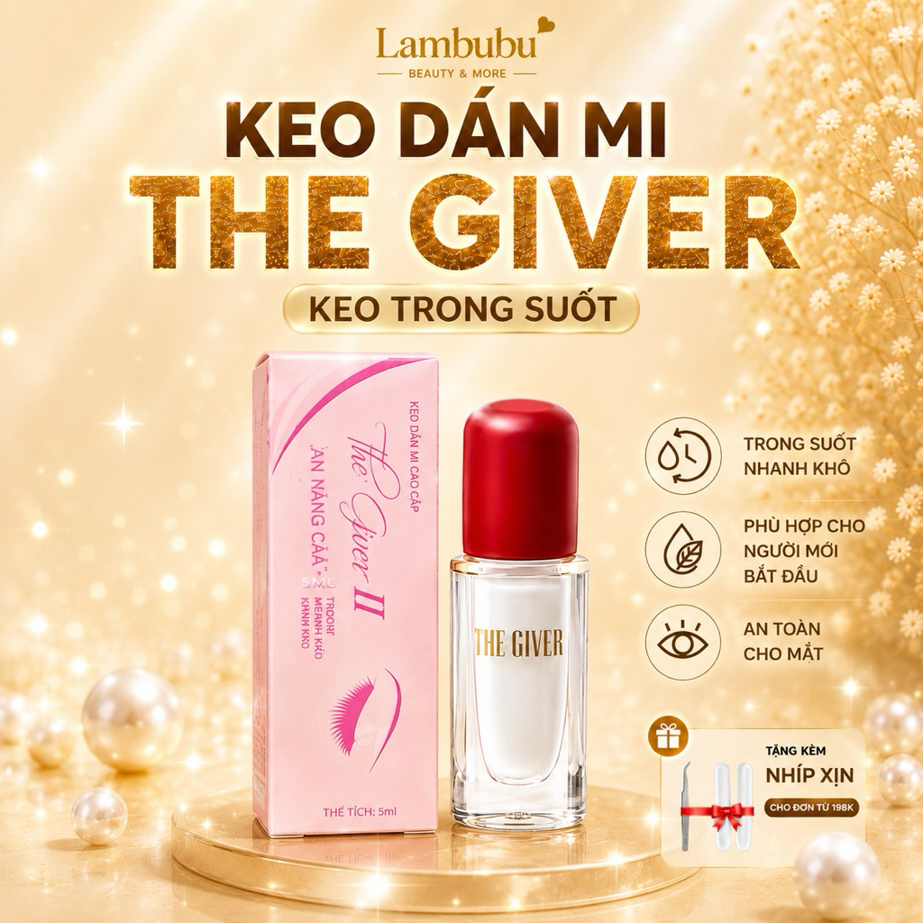 KEO DÁN MI THE GIVER 5ml Keo dán mi cao cấp trong suốt | Lambubu