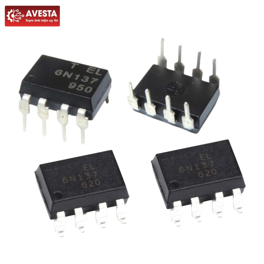 Ic quang 6N137 EL6N137S SOP-8 (2 con) Everlight avesta