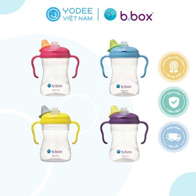 b.box Bình nước vòi silicone có van chống sặc cho bé chất liệu PP 240ml