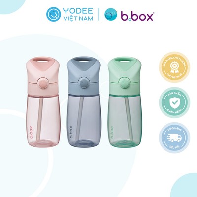 b.box Bình nước Jnr. 380ml tích hợp tay cầm, đầu hút silicone cho bé