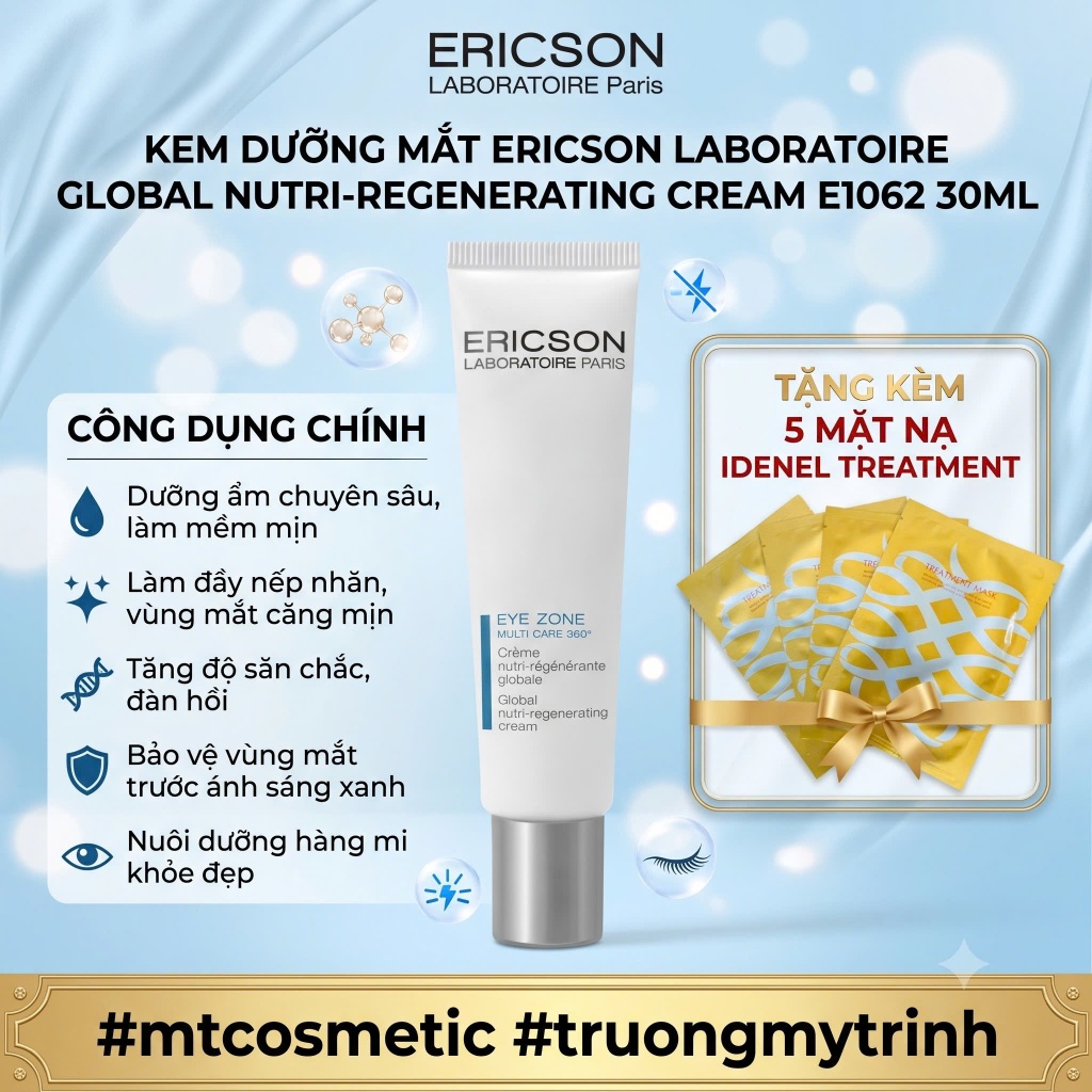 KEM DƯỠNG MẮT ERICSON LABORATOIRE GLOBAL NUTRI-REGENERATING CREAM E1062 30ML