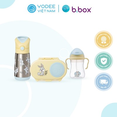 b.box Set hộp cơm trưa/đồ ăn vặt và bình nước phiên bản Looney Tunes cho bé