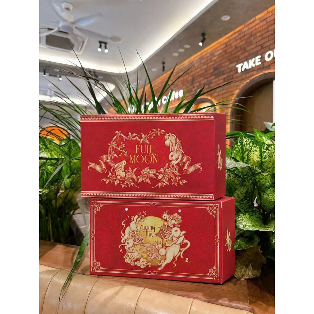 COMBO  SỈ HỘP ĐỰNG 2 BÁNH TRUNG THU (KHÔNG HỘP CON) - SET 30/50/100 HỘP (KHÔNG KÈM BÁNH)