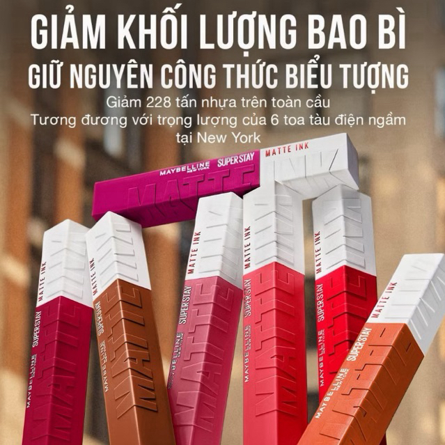 [CHÍNH HÃNG 100%] SON KEM LÌ MBL SUPERSTAY MATTE INK