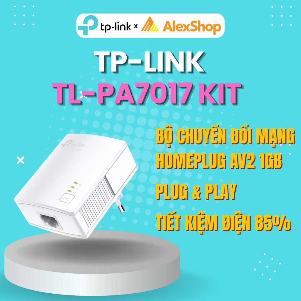 Bộ Chuyển Đổi Internet TP-Link TL-PA7017 KIT Qua Đường Dây Điện Giagbit AV1000