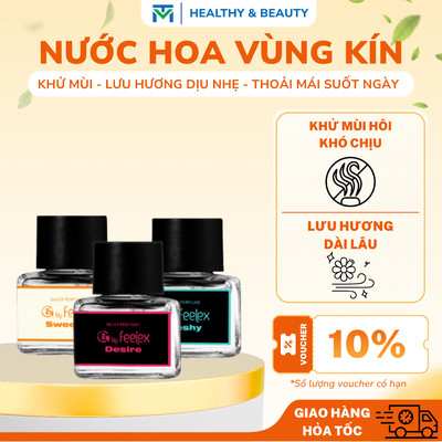 Nước hoa vùng kín nữ C24 By Feelex ngọt ngào, thanh mát và quyến rũ, lưu hương lâu, khử mùi hiệu quả - lọ 5ml