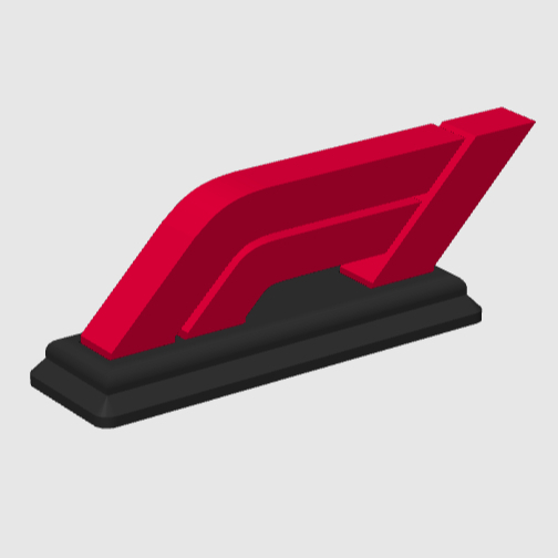 Logo F1 Để Bàn - Phụ kiện in 3D trưng bày, trang trí phụ kiện xe đua F1 Logo