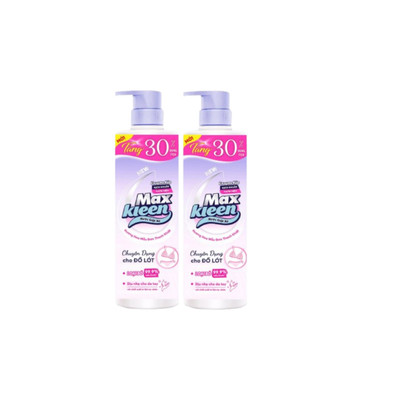 Combo 2 Chai Nước Giặt Đồ Lót MaxKleen Lingerie Wash Dịu Nhẹ Kháng Khuẩn 500g + Tặng 150g/Chai