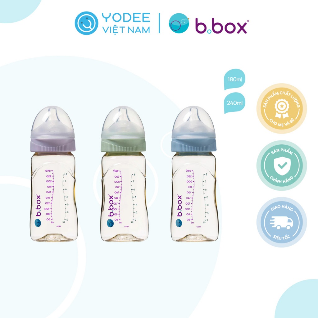 b.box Bình sữa PPSU chống đầy hơi cho bé