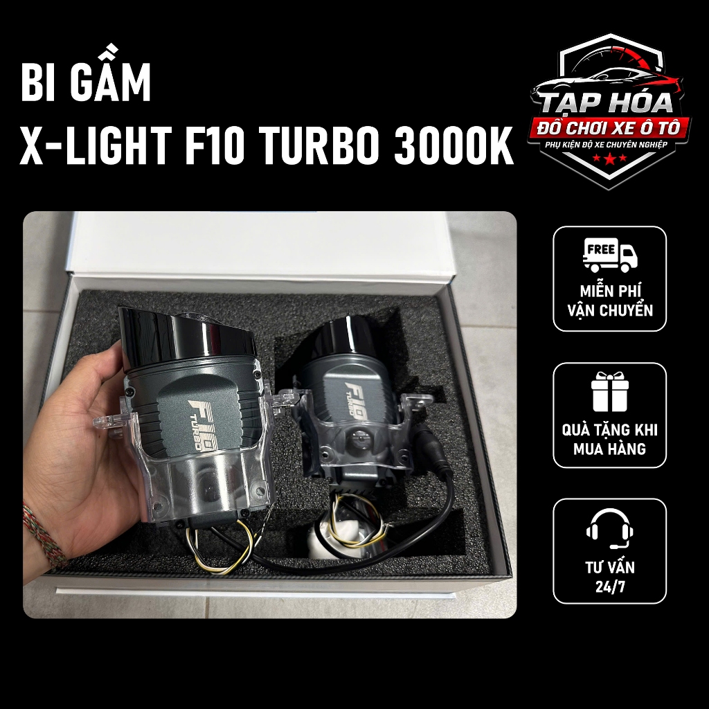 Bi Gầm ô tô X-Light F10 Turbo nhiệt màu 3000K