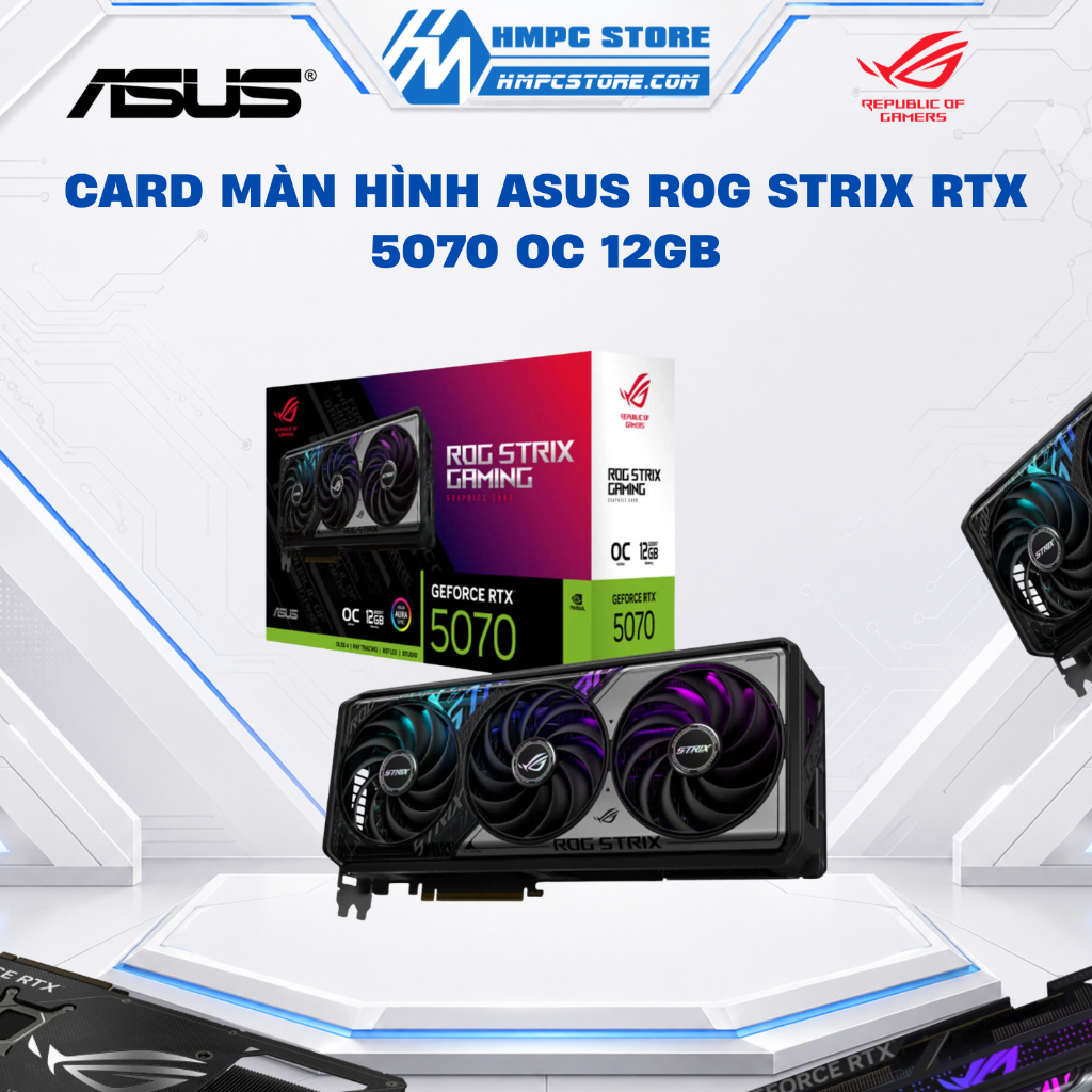 Card màn hình Asus ROG Strix RTX 5070 OC 12GB | BH 3 năm