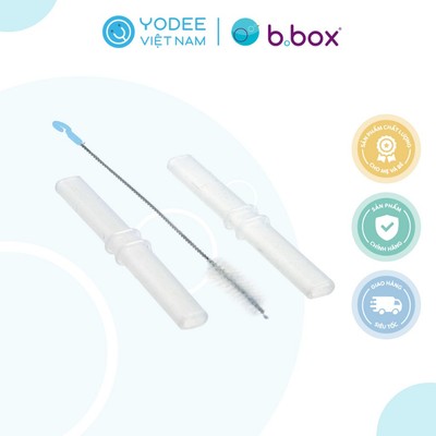 b.box Bộ ống hút thay thế và dụng cụ vệ sinh tiện dụng cho bộ chén và ống hút đa năng