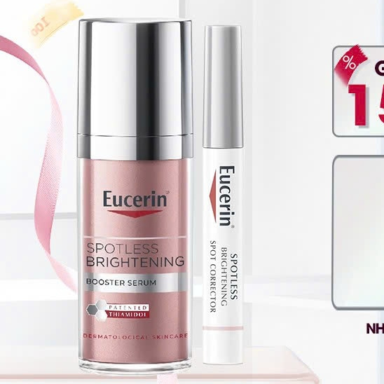 COMBO Giảm Thâm Nám & Dưỡng Trắng Eucerin (Spotless Brightening Booster Serum 30ml & UltraWhite Spot