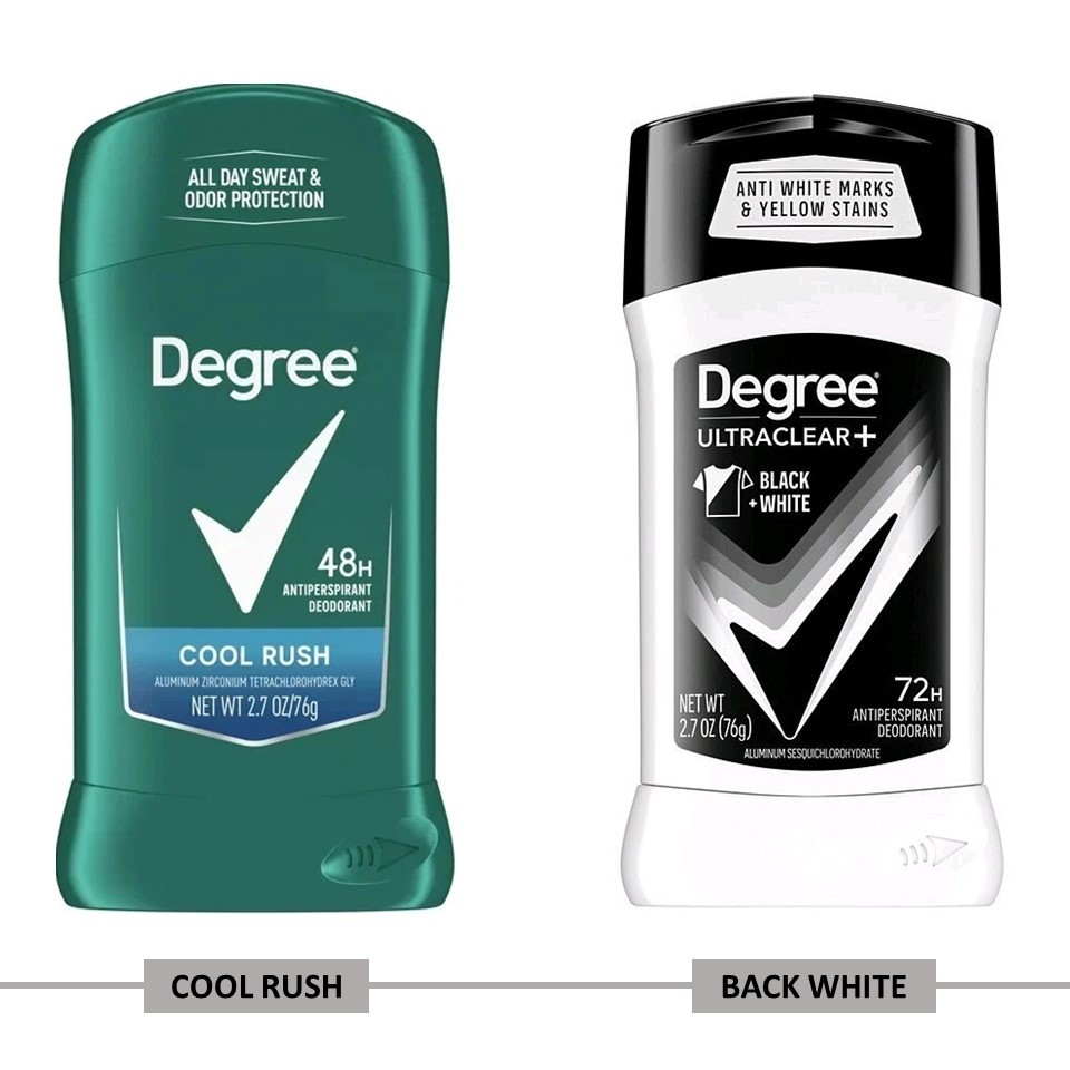 [Chính Hãng]-Lăn khử mùi nam Degree Black White/Cool Rush 76g
