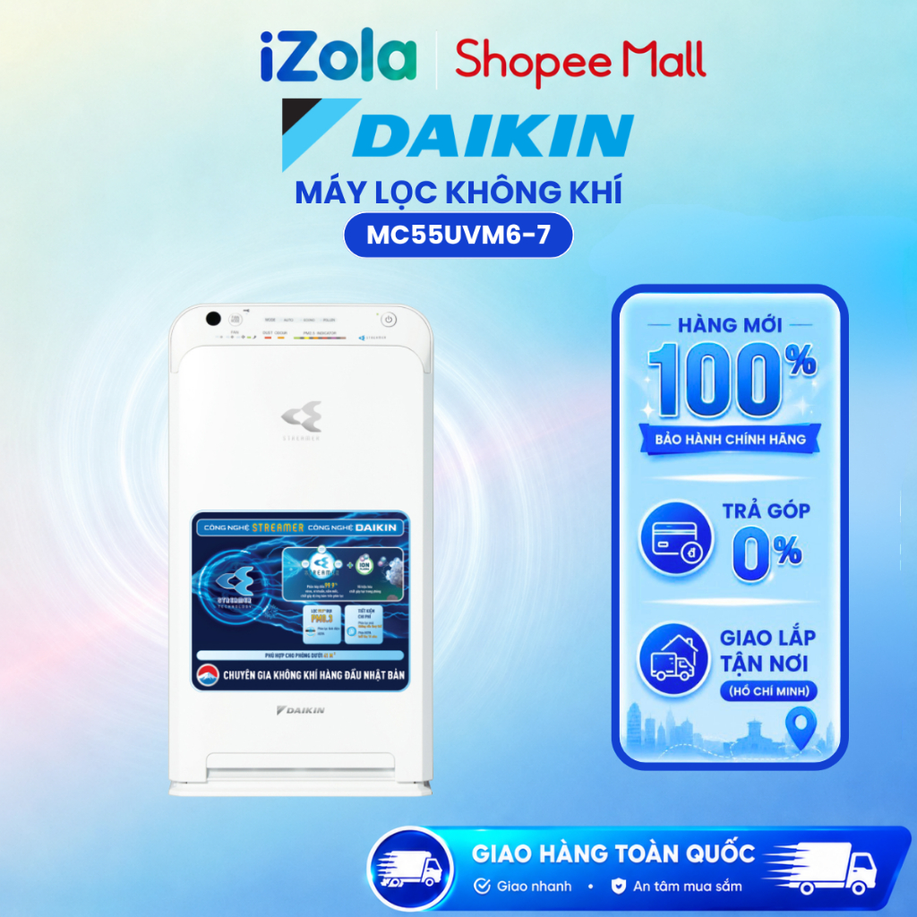 MC55UVM6-7 - Máy lọc không khí Daikin MC55UVM6-7 (41m²) - Hàng chính hãng