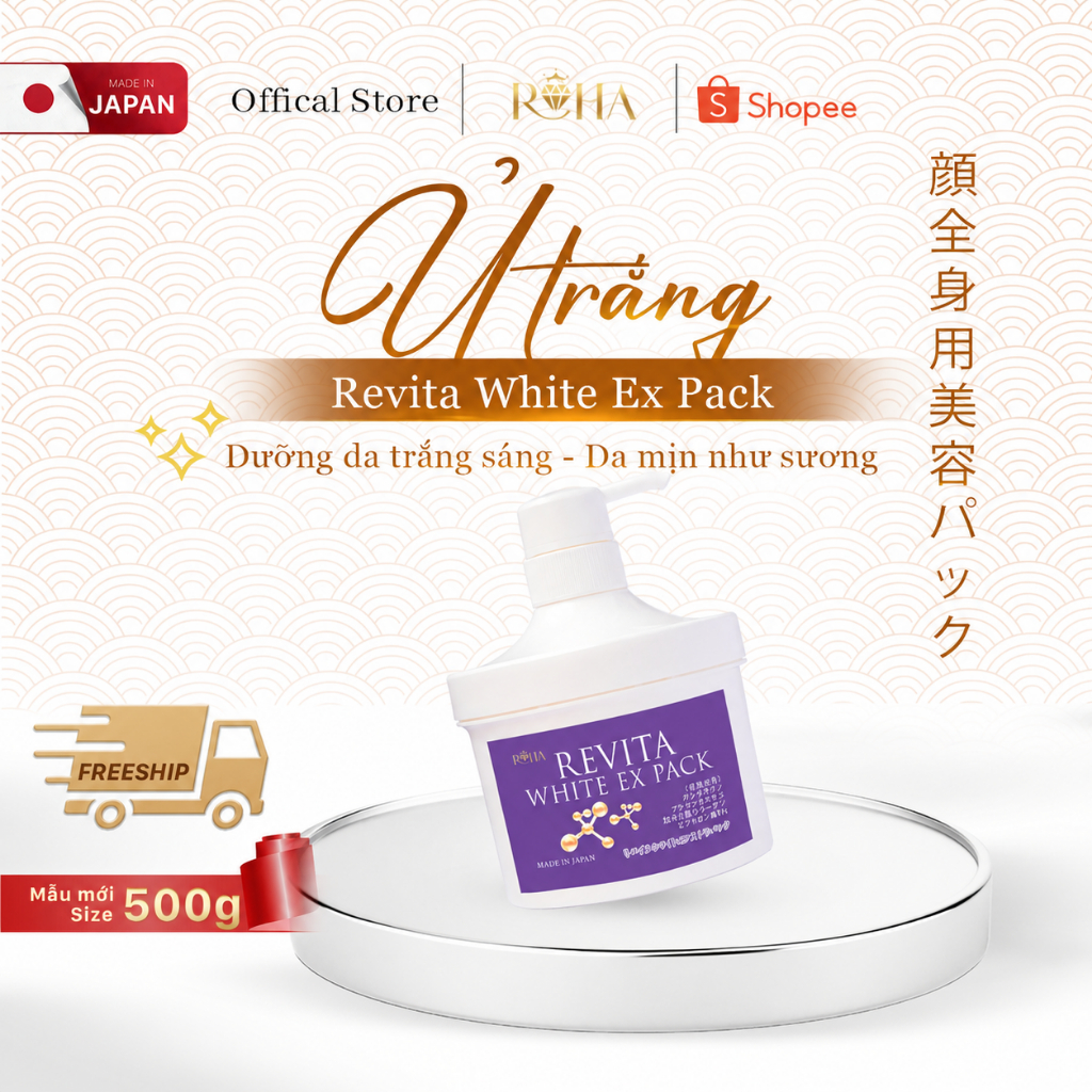Ủ trắng Revita White Ex Pack Nhật Bản 500ml