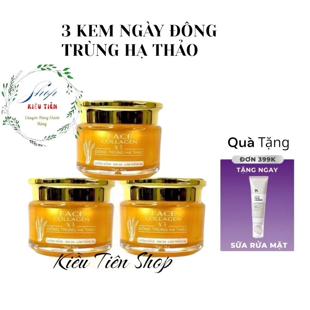 SÍ 3 KEM FACE NGÀY ĐÔNG TRÙNG HA THẢO KEM DƯƠNG DA ĐÔNG ANH
