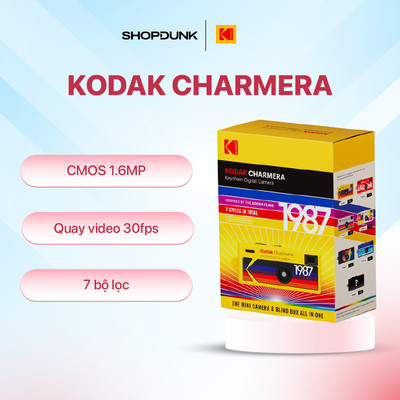 [BLINDBOX] Máy Ảnh Kỹ Thuật Số Kodak Charmera | Móc Khóa Keychain Digital Camera | Chính Hãng
