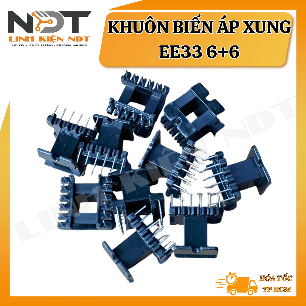 [ COMBO 50 CHIẾC ] KHUÔN BIẾN ÁP XUNG EE33 6+6 (DÙNG ĐỂ QUẤN CUỒN CẢM) - Linh Kiện NDT