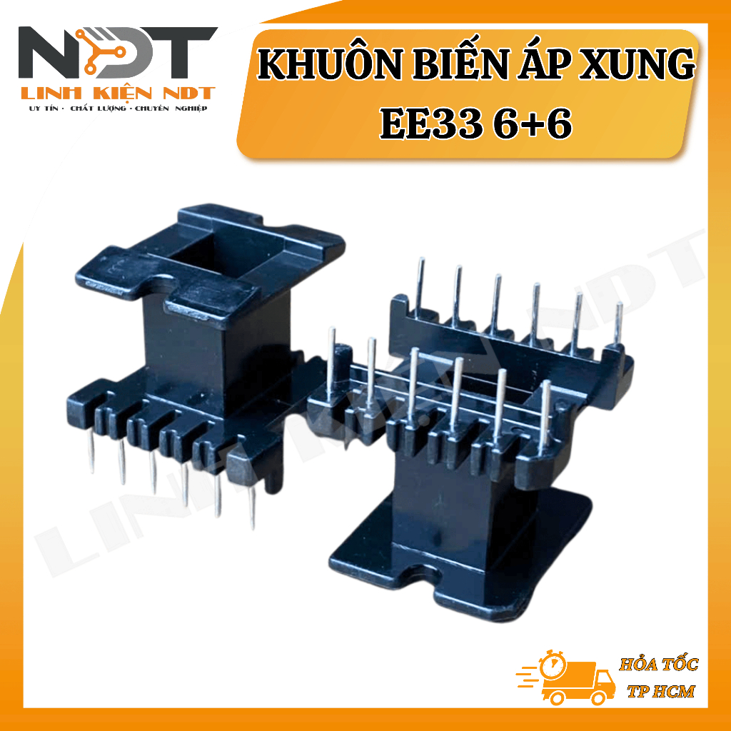 KHUÔN BIẾN ÁP XUNG EE33 6+6 (DÙNG ĐỂ QUẤN CUỒN CẢM) - Linh Kiện NDT