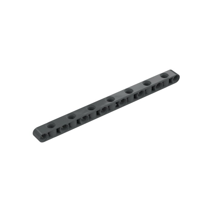 [100% Real, Auth] 1x New Dark Bluish Gray Technic, Liftarm, Modified Perpendicular Holes Thick 1x15 