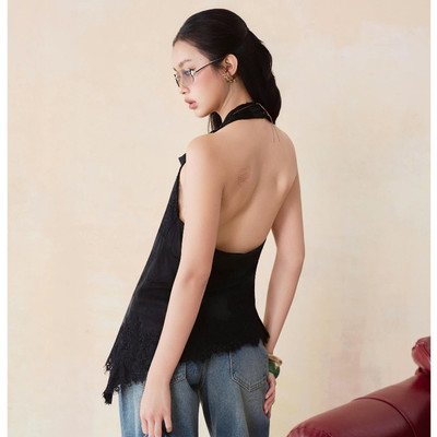 TUBYCATU Áo Yếm Ren Vạt Xéo Secret Lace Sang Trọng Quyến Rũ