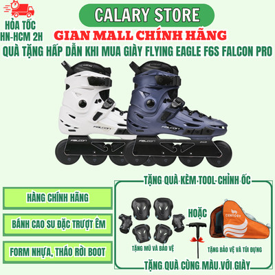 [Tặng Bảo Hộ] Giày Patin Người Lớn Cao Cấp Centosy Flying Eagle F6S Falcon Pro Chính Hãng-Form Nhựa , Bánh Cao Su Đặc