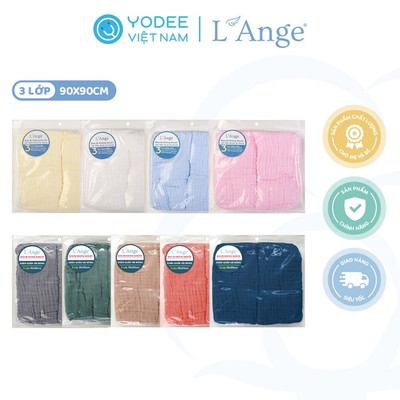 L’Ange Khăn vải bông 3 lớp 90x90cm (set 2 cái)