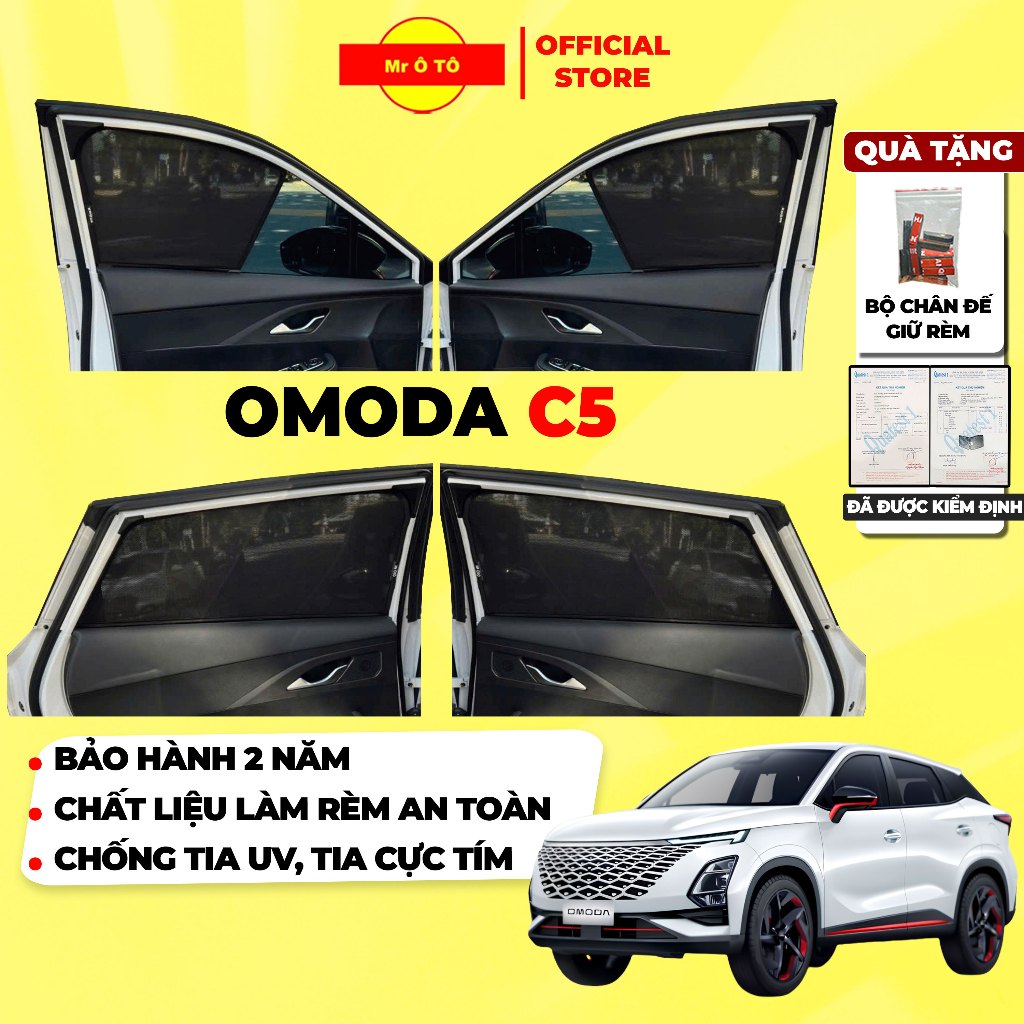 Rèm Che Nắng Xe OMODA C5 Loại 1 MR Ô.TÔ Chống Tia UV, Tia Cực Tím  Bảo Hành 2 Năm