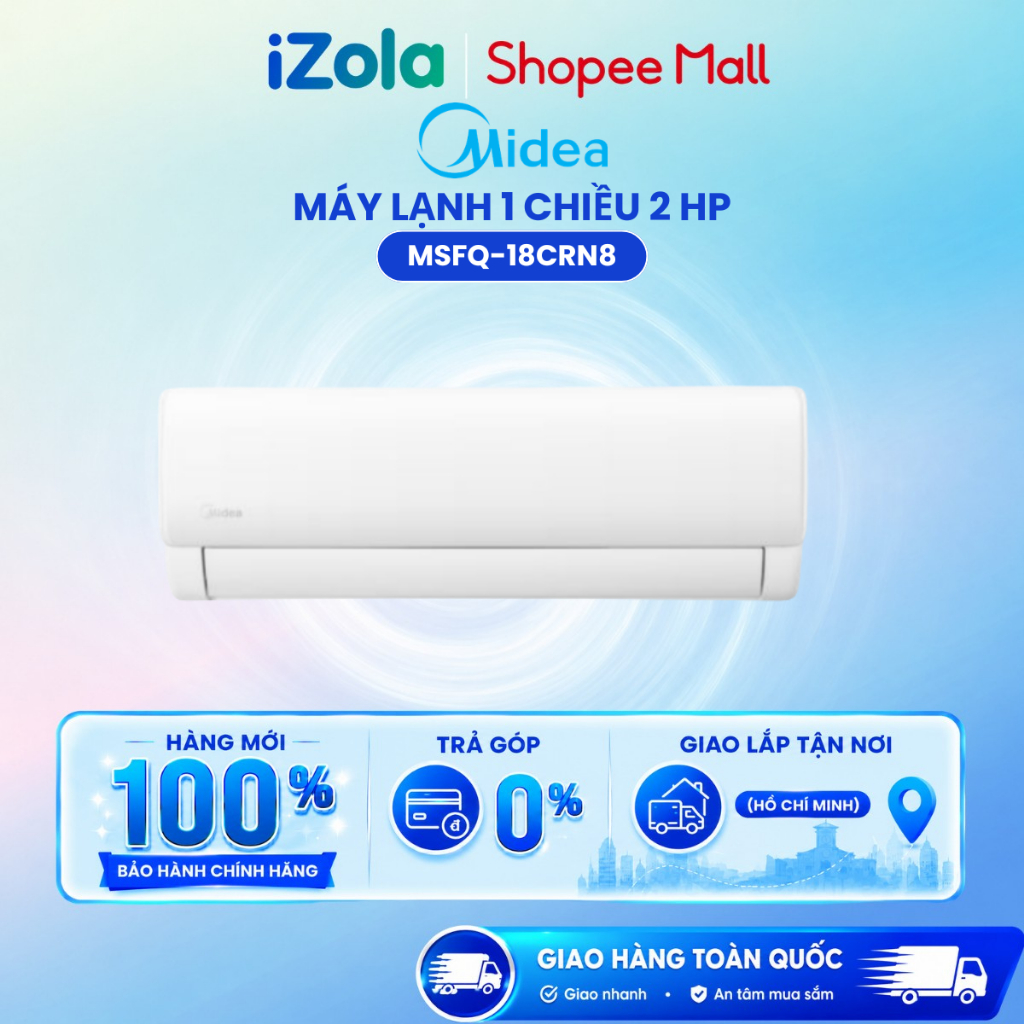 Điều Hòa Midea 18000Btu 1 Chiều MSFQ-18CRN8 - Hàng chính hãng