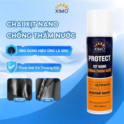 Chai xịt NANO bảo vệ giày, túi xách chống thấm nước và ngăn bụi bẩn XIMO bảo vệ lên tới 26 ngày