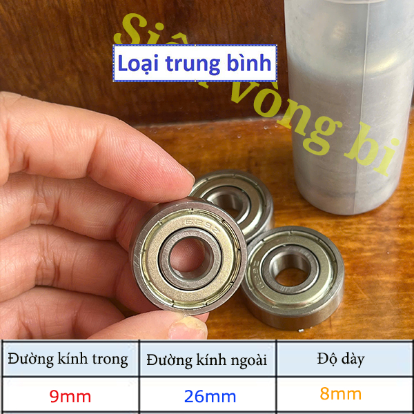 [ Loại trung bình] Vòng bi bạc đạn mã 629z kích thước 9x26x8mm - hàng OEM Trung Quốc